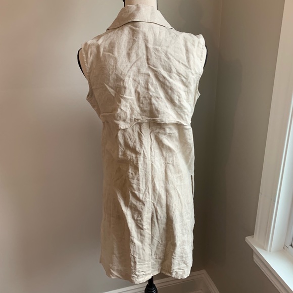 ANTONIO MELANI Vest 100% linen beach cover up - Picture 3 of 6